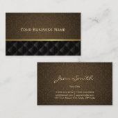 Classy Brown Damask Visitekaartje (Voorkant / Achterkant)