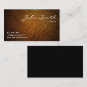 Classy Brown Leather Driver Visitekaartje (Voorkant / Achterkant)