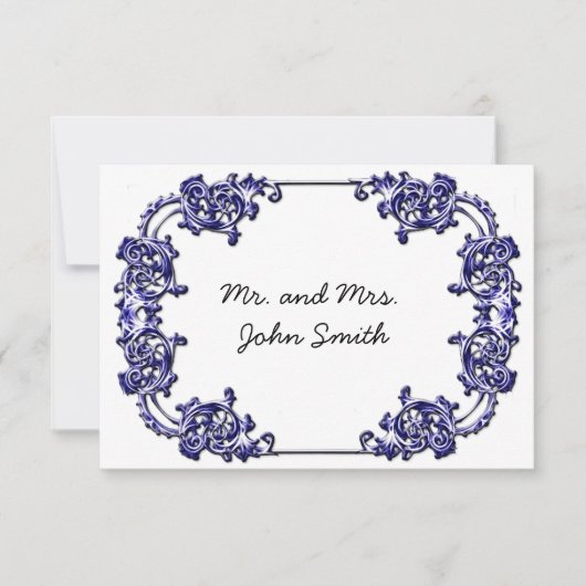  CLASSY BRUILOFT ESCORT KAART (Voorkant)