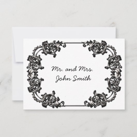  CLASSY BRUILOFT ESCORT KAART (Voorkant)