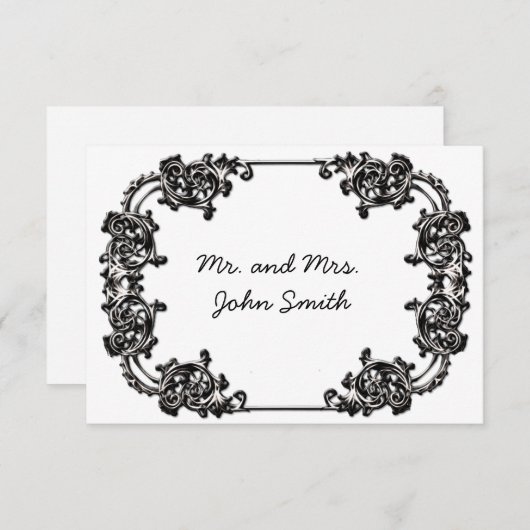  CLASSY BRUILOFT ESCORT KAART (Voorkant / Achterkant)