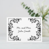  CLASSY BRUILOFT ESCORT KAART (Staand voorkant)