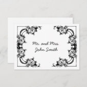  CLASSY BRUILOFT ESCORT KAART (Voorkant / Achterkant)