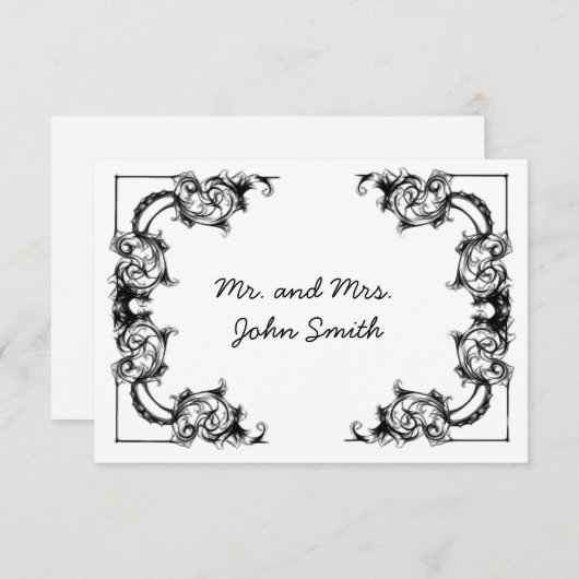 CLASSY BRUILOFT ESCORT KAART (Voorkant / Achterkant)