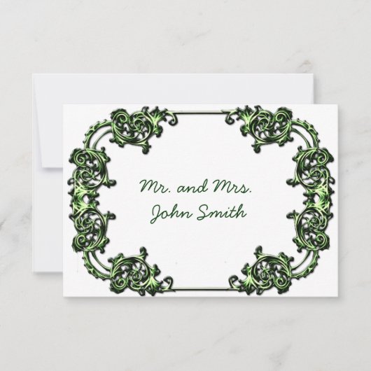  CLASSY BRUILOFT ESCORT KAART (Voorkant)