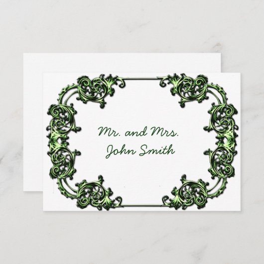  CLASSY BRUILOFT ESCORT KAART (Voorkant / Achterkant)