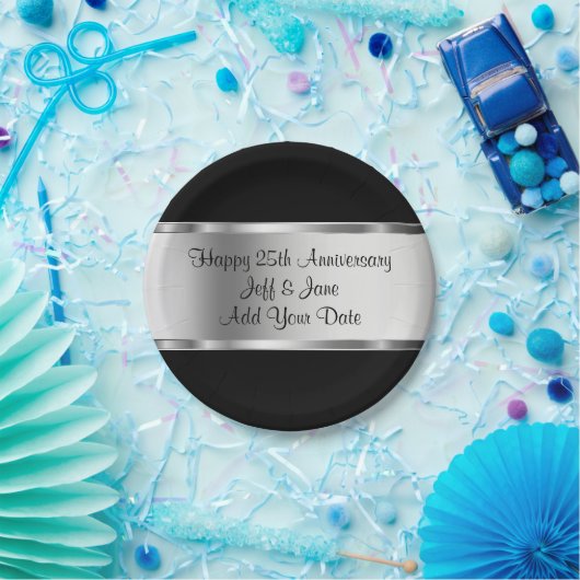 Classy bruiloft Jubileum Papieren Bordje (Feest)