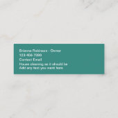 Classy Budget Huis Schoonmaak Visitekaartjes (Achterkant)