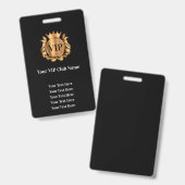 Classy Bulk Budget VIP Club Lidmaatschap Badges (Voor- en achterkant)