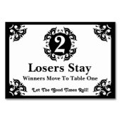 Classy Bunco Table Card #2 Kaart (Achterkant)