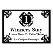 Classy Bunco Table Kaart #1 (Achterkant)