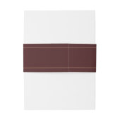 Classy Burgundy & Gold Wedding Passen getrouwd Nam Uitnodigingen Wikkel (Achterkant Voorbeeld)