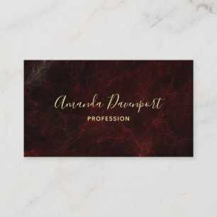 Classy Burgundy Marble Abstracte achtergrond Visitekaartje
