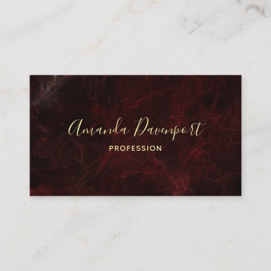 Classy Burgundy Marble Abstracte achtergrond Visitekaartje (Voorkant)