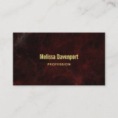 Classy Burgundy Marble Abstracte achtergrond Visitekaartje (Voorkant)