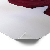 Classy Burgundy Roos 9 Table Wedding Seating Chart Poster (Hoek)