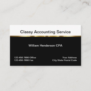 Classy Business Accountant Visitekaartje