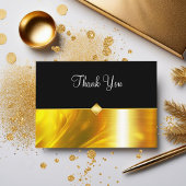 Classy Business Bedankt Card Gold Tone
