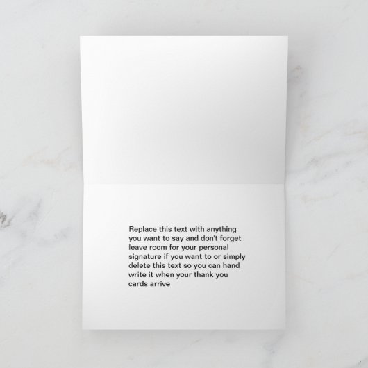 Classy Business Bedankt Cards Nieuw ontwerp (Binnen)