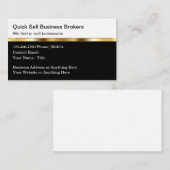 Classy Business Broker Visitekaartje ontwerp (Voorkant / Achterkant)
