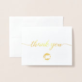 Classy Business Customer Appreciation Bedankt Folie Kaarten (Voorkant met envelop)