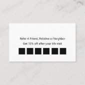 Classy Business Customer Referral-beloningen Aanbevelingskaartje (Achterkant)