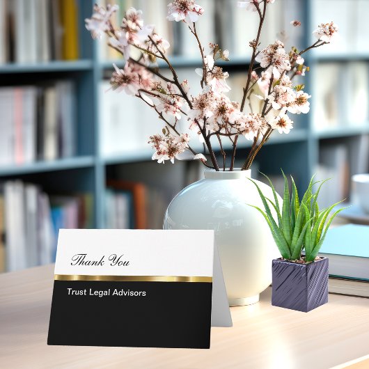 Classy Business Dank u Bedankkaart