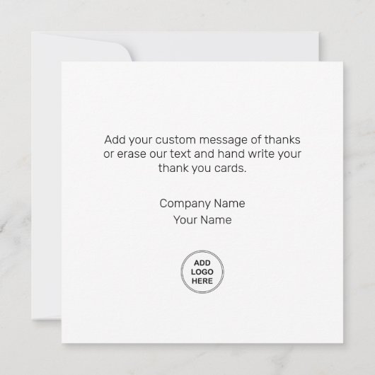 Classy Business - Hartelijk dank voor uw kaarten - (Achterkant)