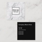 Classy Business Logo Design Vierkante Visitekaartje (Voorkant / Achterkant)