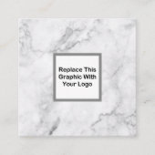 Classy Business Logo Design Vierkante Visitekaartje (Voorkant)