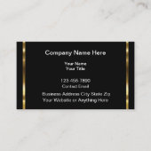 Classy Business Profile Contact Cards Visitekaartje (Voorkant)