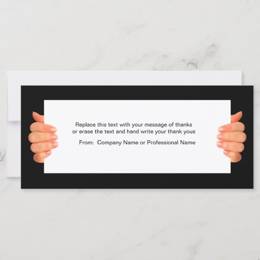 Classy Business Trendy Two Side Bedankt voor je ka (Achterkant)