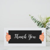 Classy Business Trendy Two Side Bedankt voor je ka (Staand voorkant)