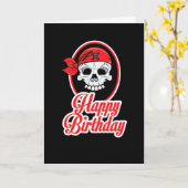 Classy but Funny Skeleton Tattoo Birthday Kaart (Gele Bloem)