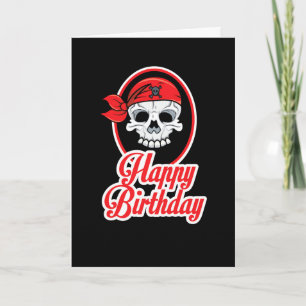 Classy but Funny Skeleton Tattoo Birthday Kaart