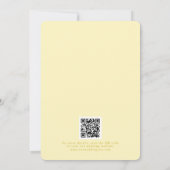 Classy Butter Yellow Elegant Script Sla de datum o Save The Date (Achterkant)