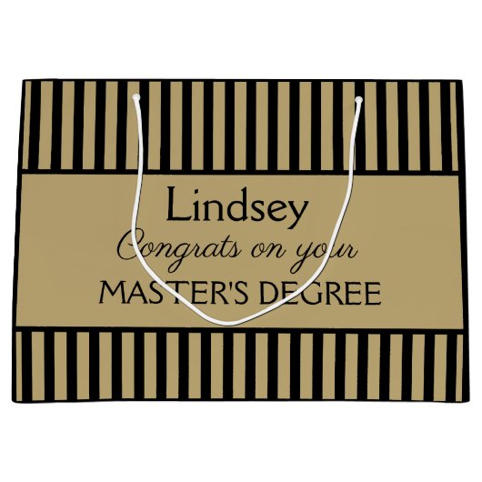 Classy. Cadeautas met maatbedekking voor master (Voorkant)