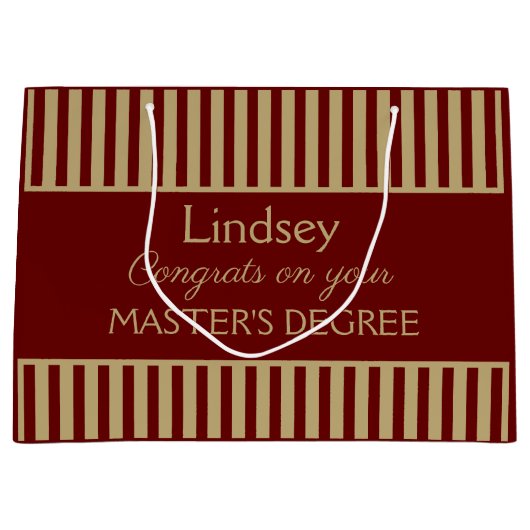 Classy. Cadeautas met maatbedekking voor master (Voorkant)