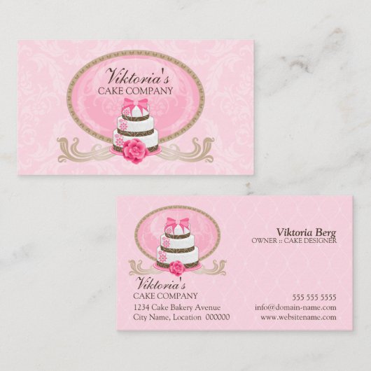 Classy Cake Bakery Visitekaartje (Voorkant / Achterkant)