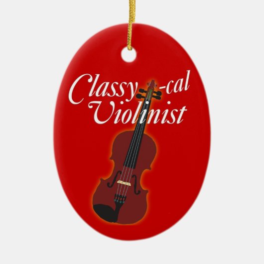 Classy-cal Musician Keramisch Ornament (Voorkant)