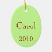 Classy-cal Violinist Keramisch Ornament (Achterkant)