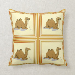 Classy Camel Pattern Tile Sierkussennen Kussen