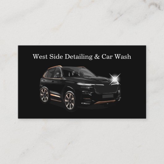 Classy Car met informatie over dubbelzijdig Visite Visitekaartje (Voorkant)