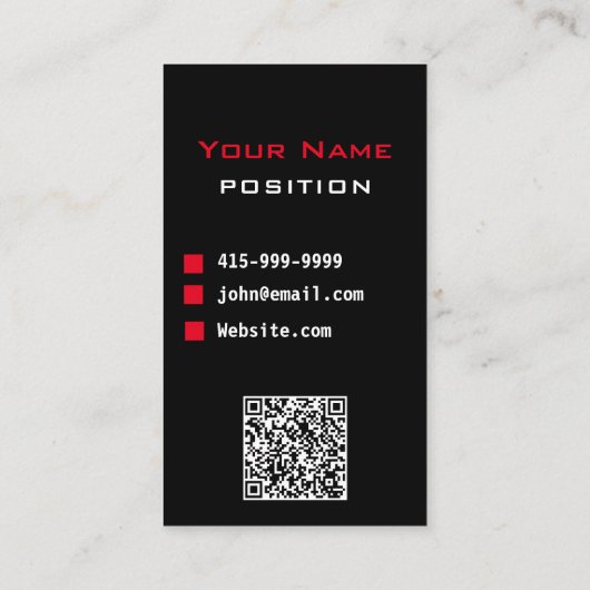 Classy Car Service of Uber Driver Visitekaartje (Achterkant)