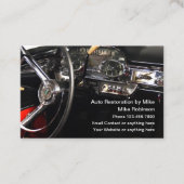 Classy Car Theme Auto Restauratie Services Visitekaartje (Voorkant)