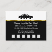 Classy Car Wash Kaarten voor klantenbeloningen Klantenkaartje (Voorkant)