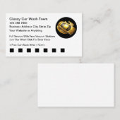 Classy Car Wash Theme Business Cards Visitekaartje (Voorkant / Achterkant)