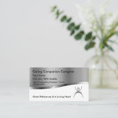 Classy Caregiver Visitekaartjes Sjabloon (Staand voorkant)