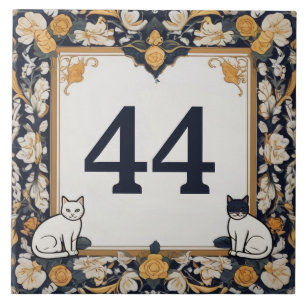 Classy Cat Custom Huisnummer Bord Teken Plaque Tegeltje