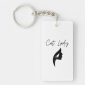 Classy Cat Lady AcrylSleutelhanger Sleutelhanger (Voorkant)